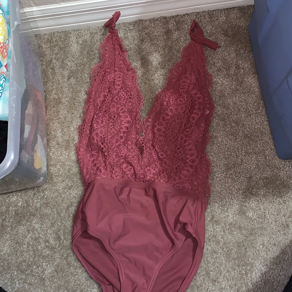 Xhilaration mauve woman’s XS one piece swimsuit